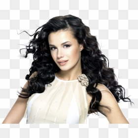 Andrew Barton Hair Waver - Beautiful Brunettes With Curly Hair, HD Png Download - mujer png