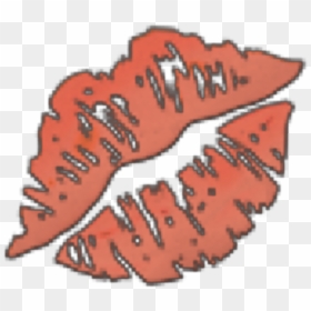 #peach #lips #emoji #emojilips #kiss #mark #kissmark - Illustration, HD Png Download - lips emoji png