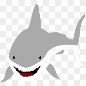 Tiger Shark Clipart Sea Creature - Great White Shark Clipart, HD Png Download - sharks png
