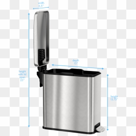 Refrigerator, HD Png Download - open trash can png