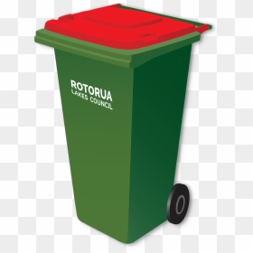 Red Bin Household Rubbish - Wheelie Bin Clip Art, HD Png Download - recycle bin png