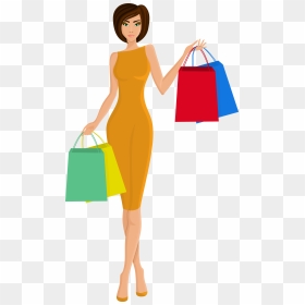 Beautiful Woman Shopping - Woman Shopping Png, Transparent Png - lady png