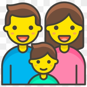 Family Man Woman Boy Emoji - Family Emoji, HD Png Download - familia png