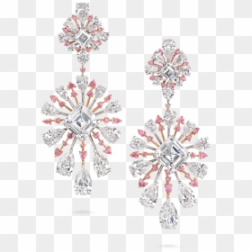Radiance Pink Diamond Earrings 09 01 - Diamond Earings Hd, HD Png Download - diamond earring png