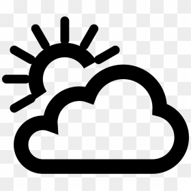 Cloudy Cloudy - Weather Icon Png White, Transparent Png - cloudy png