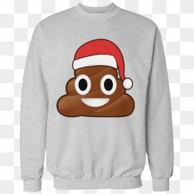 Transparent Santa Emoji Png - Sweatshirt, Png Download - christmas emoji png