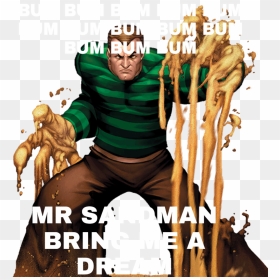 Bo M Bu Jm Bum Um Mr Sa Man Brin E A Dr - Marvel Sandman, HD Png Download - retard png