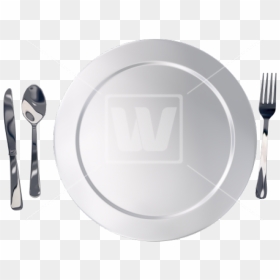 Silverware Png Transparent Images - Eating Plate Png, Png Download - silverware png