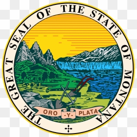 Seal Of Montana, HD Png Download - bandera de estados unidos png