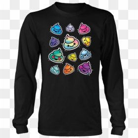 Cute Sleeping Rainbow Poop Emoji Zzz T-shirt - Ms Made To Survive, HD Png Download - zzz emoji png