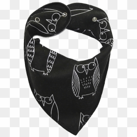 Black Owl Print Dog Bandana - Baseball Cap, HD Png Download - black bandana png