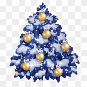 Dark Purple Christmas Tree Png Transparent Material - Christmas Tree, Png Download - white christmas tree png