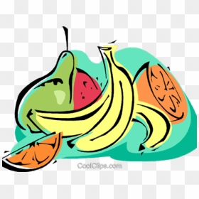 Banana Clipart Frutas - Ilustração Frutas, HD Png Download - frutas png