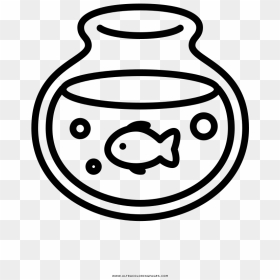 Transparent Fishbowl Png - Fish In A Bowl Drawing, Png Download - fishbowl png
