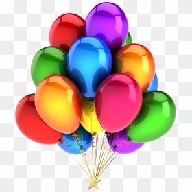 Rainbow Color Balloons, HD Png Download - balloon string png