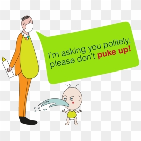 Puke Up Phrasal Verb Meaning - Cartoon, HD Png Download - spit png