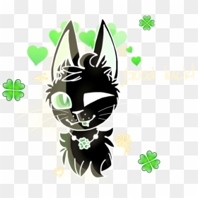 Scgoodluck Goodluck Cat Blackcat Clover Lucky Charm - Cartoon, HD Png Download - lucky charms png