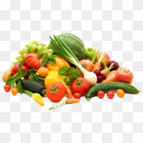 Fruit And Vegetables White Background, HD Png Download - frutas png