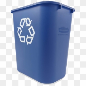 Blue Recycling Bin Transparent Background, HD Png Download - recycle bin png