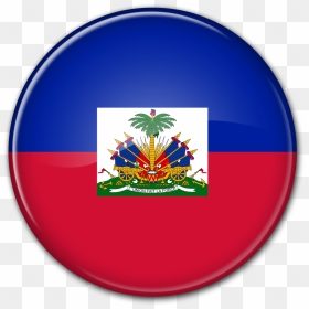 Round Flag Of Haiti - Haiti Flag, HD Png Download - haitian flag png