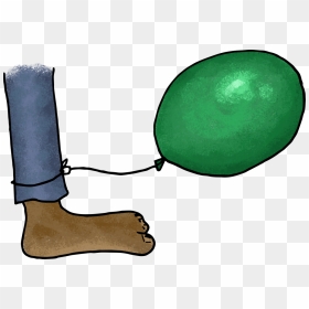 Shoe Stepping On Balloon, HD Png Download - balloon string png