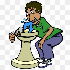 Transparent People Drinking Png - Water Fountain Clip Art, Png Download - drinking png