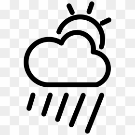 Cloudy Rainy Day Weather Symbol Svg Png Icon Free Download - Simbolo Lluvioso, Transparent Png - cloudy png