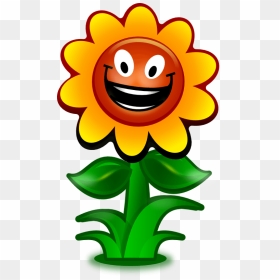 Sunflower Free Sunflower School Cliparts - Flower Clipart Cartoon, HD Png Download - school clipart png
