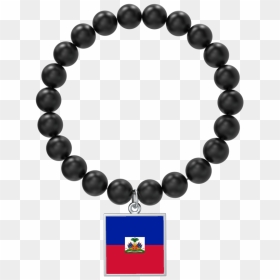 Black Haitian Flag Bracelet Clipart , Png Download - Bracelet Top View Png, Transparent Png - haitian flag png