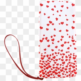 Red Falling Hearts On Pink Women"s Clutch ~ Red Floating - Clip Art, HD Png Download - floating hearts png