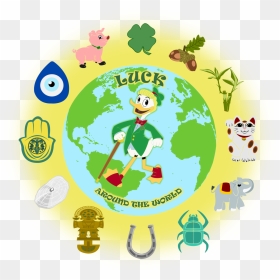Lucky Charms From Different Countries - Green Earth, HD Png Download - lucky charms png