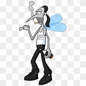 Looking Very Drunk, Slightly Above Average Height, - Drunk Cartoon Mosquito, HD Png Download - drunk png
