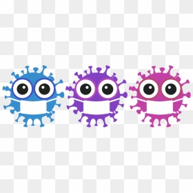 Covid 19 Germ Clipart, HD Png Download - coronas png