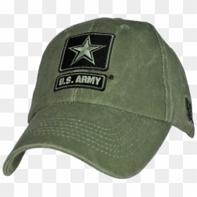 5715 - U - S - Army Cap - Star Logo - Cotton - Olive - Baseball Cap, HD Png Download - army hat png