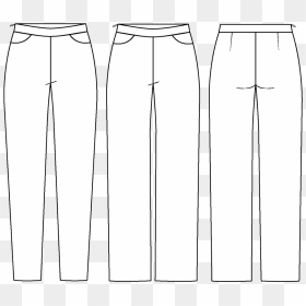 Pants Line Drawing Png, Transparent Png - straight white line png
