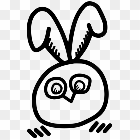 Owl Bunny Rabbit Ears - Clip Art, HD Png Download - ears png