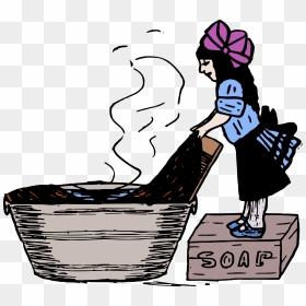 Young Lady Doing Laundry Clip Arts - Washing Board Clip Art, HD Png Download - laundry png
