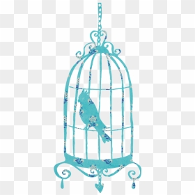 Passaro Na Gaiola Png, Transparent Png - bird cage png