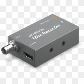 Ultrastudio Minirecorder Leftangle Rgb - Black Magic Mini Recorder, HD Png Download - recorder png