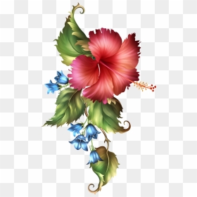 Fashionably Florale Hoe, Simply Beautiful, Flora, Frames, - Acrylic Flower Painting Hibiscus, HD Png Download - hawaiian png