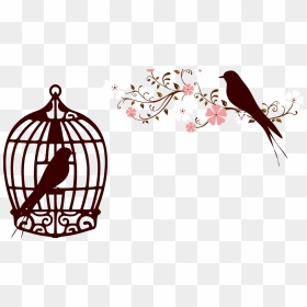 Love Bird Cage Png Clipart , Png Download - Caged Bird And Free Bird, Transparent Png - bird cage png