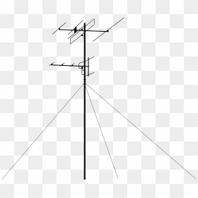 Tv Antenna Clip Arts - Line Art, HD Png Download - antenna png