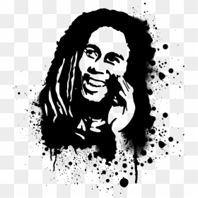 Bob Marley Png - Bob Marley Tattoo Drawing, Transparent Png - bob marley png