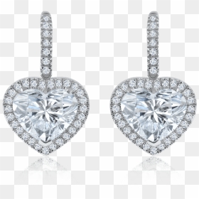 Diamond Drop Earrings Png, Transparent Png - diamond earring png