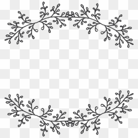 #laurel #wreath #botanical #wedding #frame #floral - Laurel Wreath With Flowers, HD Png Download - wedding flowers png