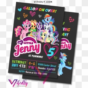 My Little Pony Invitation - My Little Pony, HD Png Download - my little pony birthday png