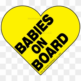 Babies On Board Heart Baby In Car Magnet Baby Footprints - Babies On Board Car Sign, HD Png Download - baby footprints png