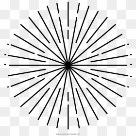 Starburst Coloring Page - Circle, HD Png Download - white starburst png