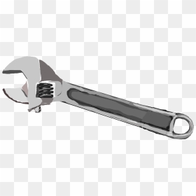 Angle,tool,hardware Accessory - Vector Wrench Hand Png, Transparent Png - wrench vector png