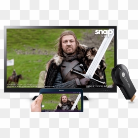 Sky Snap Chromecast - Ned Stark, HD Png Download - iron throne png